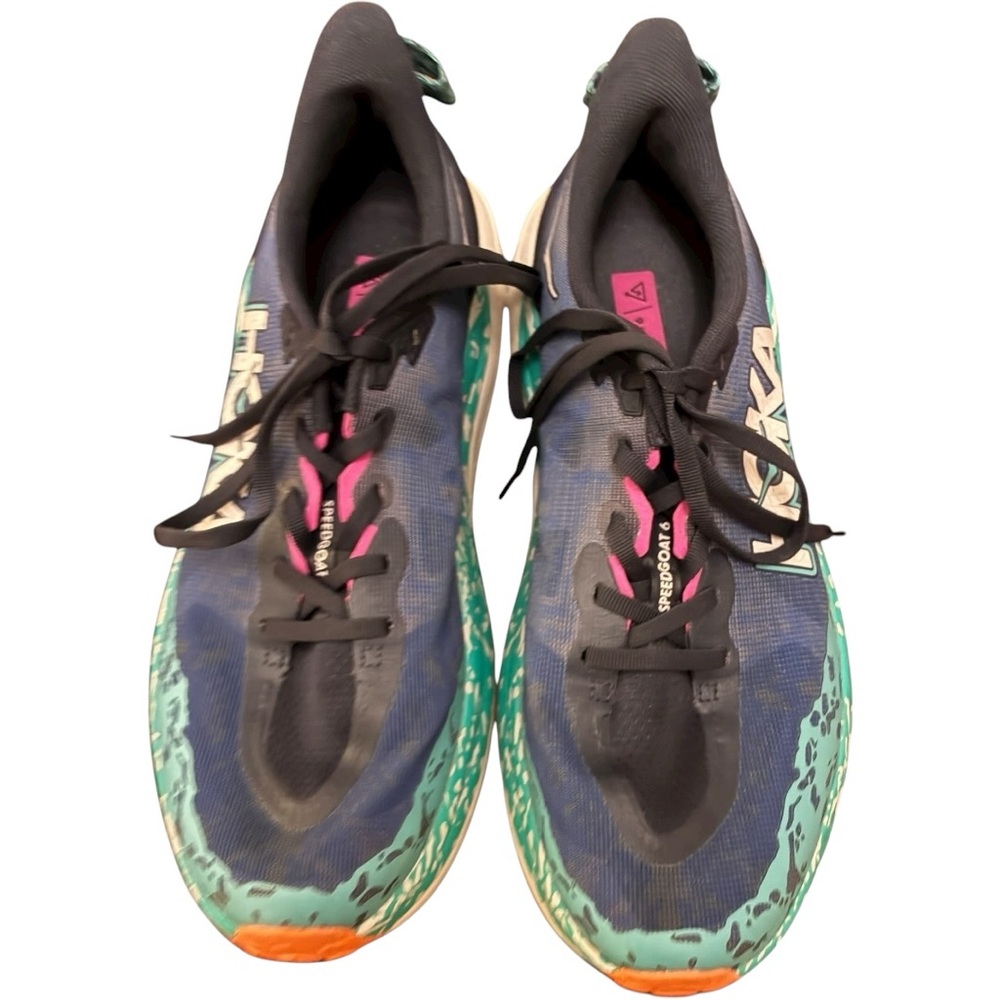 Hoka One One Speedgoat 6 Varsity Navy/Meteor Trail Running Shoes 11 D - Picture 11 of 14